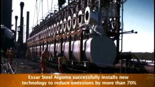 Essar Algoma Steel successfully installs new technology estimated to reduce emissions [upl. by Amliv563]