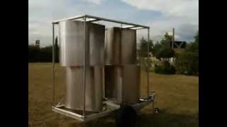 homemake DIY wind turbine vertical savonius darrieus windgenerator 10kw eolienne vawt [upl. by Cirdla]