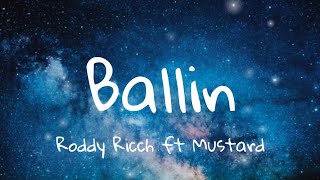 Roddy Ricch ft Mustard  Ballin Lyrics [upl. by Haslett]