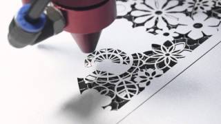 100 Watt Laser Cutter Makes Paper Wedding Invitation [upl. by Cinda]