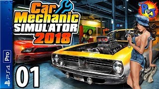 Lets Play Car Mechanic Simulator  PS4 Pro Console Gameplay Episode 1  Getting Started PJ [upl. by Coray]