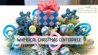 Whimsical Christmas Centerpiece Tutorial  How to Make a Christmas Table Arrangement [upl. by Erihppas573]