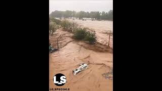 Piogge torrenziali e inondazioni a Valencia le strade come fiumi [upl. by Ettenahc881]