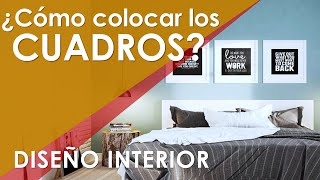 CUADROS DECORATIVOS ¿Cómo colocar un cuadro en tu dormitorio Cuadros modernos y personalizados [upl. by Sokcin]