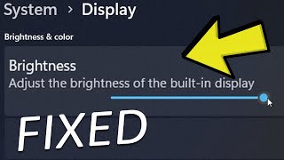 How to Fix Brightness Issues on Windows 11 5 Easy Ways [upl. by Yuhas616]