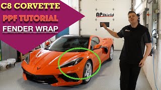 THE NEW C8 CORVETTE  Fender PPF Wrap Tutorial  Daily Downshift [upl. by Ahsei]