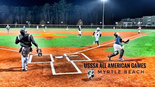 USSSA All American Games  Team Small 13U vs Team Detmering 13U Myrtle Beach SC baseball [upl. by Oznohpla703]