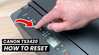 Canon Pixma TS3420 How to Reset amp Restore your Printer [upl. by Arick949]