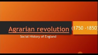 Agrarian Revolution with essaytamil explanation bet set trb [upl. by Eenerb833]