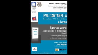 SPARTA E ATENE Autoritarismo e democrazia  Eva Cantarella [upl. by Lener]