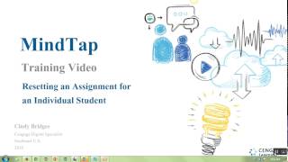 MindTap Resetting an Assignment for an Individual Student [upl. by Paley]