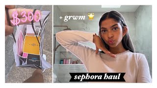 sephora haul  grwm using the products [upl. by Gaut]