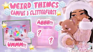 WEIRD THINGS ARE 😳HAPPENING👀  Royale High Glitterfrost [upl. by Torto]