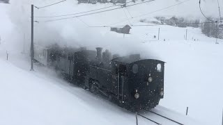 FRDE BlonayChamby BFD3FO4quotTrain des neigesSchneezugquot03032018 Transports Publics Suisses [upl. by Akived]