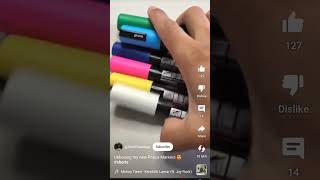 Activating my first best and new posca markerswaana see next drawings then subscribe to my channel [upl. by Pelmas]