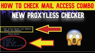 How To Check Mail Access Combolist With New Checker [upl. by Arvad673]