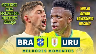 BRASIL X URUGUAI  MELHORES MOMENTOS  ELIMINATÓRIAS DA COPA 2026 [upl. by Breban]