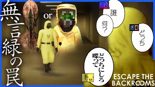 擬態する化け物と肩を組んで妨害してくる緑色【ESCAPE THE BACKROOMSバックルーム】 [upl. by Arbba]