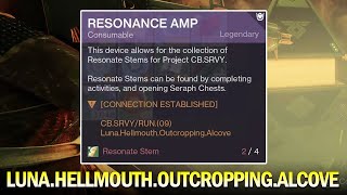 Luna Hellmouth Outcropping Alcove  Resonance Amp Location Quick amp Easy Guide Destiny 2 [upl. by Nanji790]