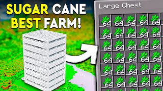 Minecraft BEST SUGAR CANE FARM 121  Java amp Bedrock  5000 PERHR [upl. by Adnaral]