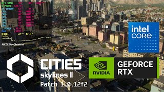 Cities Skylines 2 HIGH Texture MEDIUM Settings  RTX 3060 12GB  Core i510400F Patch 1012f1 [upl. by Reywas998]