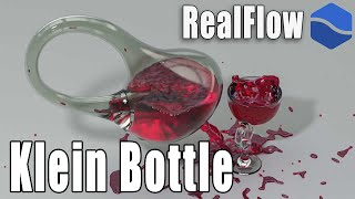 Klein bottle  3D animation made with Realflow and cinema 4d [upl. by Joycelin41]