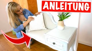 Shabby Chic Tutorial Alte Möbel mit Kreidefarbe aufarbeiten MrHandwerk [upl. by Terrye996]