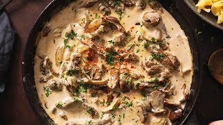 Easy Beef Stroganoff Recipe [upl. by Chapel]