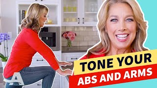 Tone Your Abs and Arms With Denise AustinWhile Making Coffee [upl. by Eytteb107]