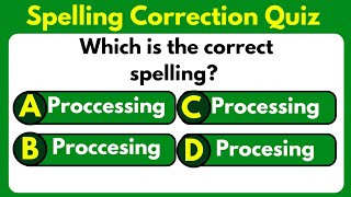 SPELLING CORRECTION QUIZ  Test Your English Skills with This Quiz englishskills [upl. by Nairad853]