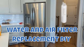 Frigidaire Gallery Fridge How to Change Water Filter and Air Filter  Easy DIY Guide [upl. by Nosneh637]