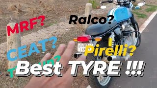 One of the best tyres for Continental GT interceptor 650  rear tyre change on GT 650  MRFZAPPER [upl. by Artek]