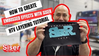 Create Embossed Effects with Siser HTV  Brick amp Electric Tutorial [upl. by Aisanat]