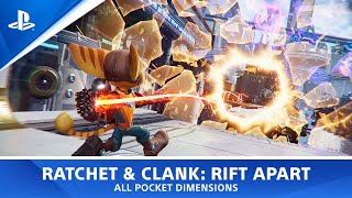 Ratchet amp Clank Rift Apart  All Pocket Dimensions [upl. by Yelnik]