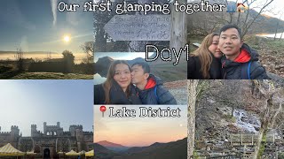 Our first glamping together👥🏠 Day 1 buttermere lowthercastle lakedistrict [upl. by Ojillek]