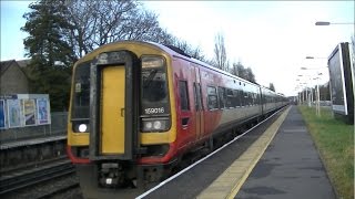 Trains at West Byfleet [upl. by Leotie]