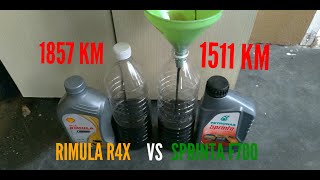 SHELL RIMULA R4X VS PETRONAS SPRINTA F700 [upl. by Htinnek]