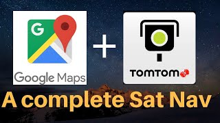 Google maps  Tom Tom speed camera  A complete satnav experience [upl. by Lamaaj]