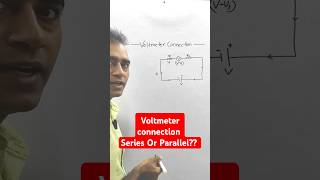 Voltmeter connection  series or parallel voltmeter connection voltage electricity current [upl. by Eimme500]