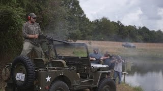 JEEP MOUNTED MACHINE GUN VS HIGDON DECOYS [upl. by Just]