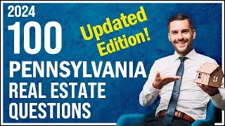 Pennsylvania Real Estate Exam 2024 100 Questions with Explained Answers  Updated Edition [upl. by Rosalind]