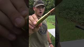 50 BMG Armor Piercing Round Vs Cast Iron Kettlebell Kentucky Ballistics [upl. by Defant]