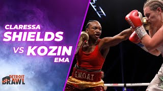 CLARESSA SHIELDS VS EMA KOZIN FULL FIGHT [upl. by Viradis]