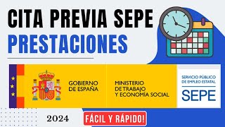 ✅CÓMO SOLICITAR 🕙 CITA PREVIA PARA PRESTACIONES EN EL SEPE 2024 [upl. by Simmonds]