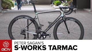 Peter Sagans Specialized SWorks Tarmac  Tour de France 2017 [upl. by Lesab]