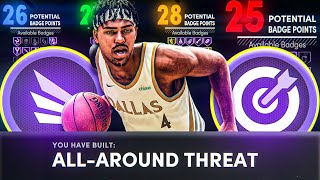 BEST ALLAROUND THREAT BUILD in NBA 2K21  70 BADGE UPGRADES  RARE DEMIGOD BUILD  NEXTGEN [upl. by Hut]