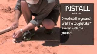 How To Setup a Tent in Sand with Toughstake™ Stakes [upl. by Assilev201]