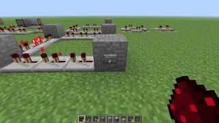 Redstone Tutorial Redstone Clock with StarterStopper Switch [upl. by Ellinnet92]