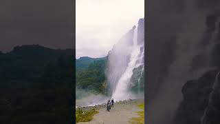 Nuranang Falls also known as Jang Falls 100 m high waterfall 🏞️ This is the beauty of Arunachal💜 [upl. by Oicneserc]