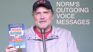 Norm Macdonald records outgoing voicemail messages for fans  “Based on a True Story” [upl. by Adekan]